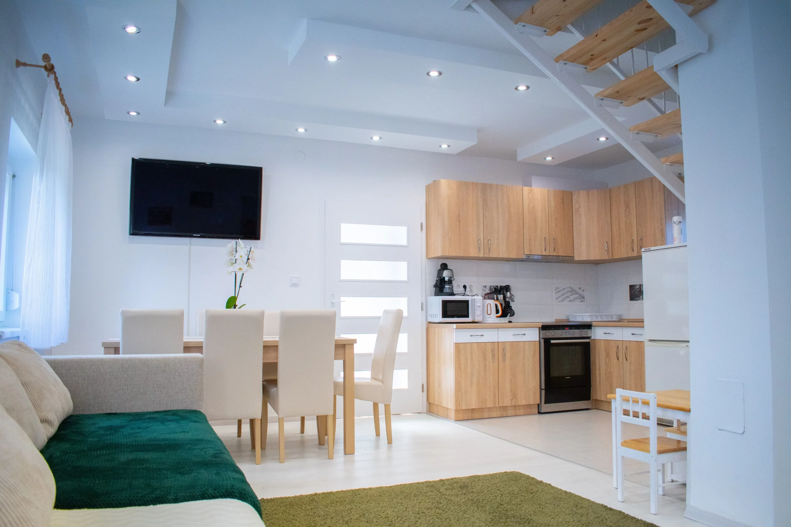 Salon-cuisine rénové